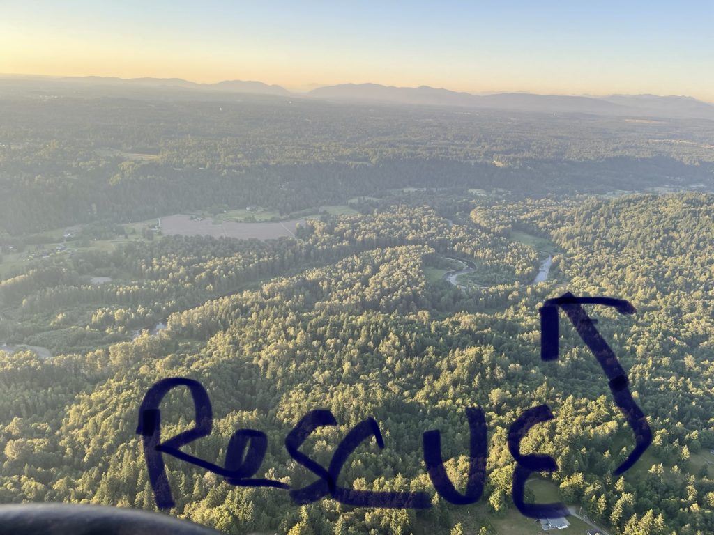 Hot air balloon rescue