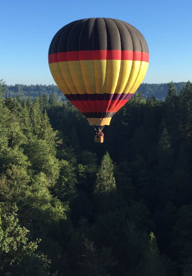 Seattle Hot Air Balloon Ride Seattle Ballooning Over The Green River